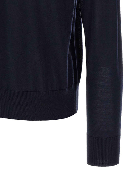 Blue Virgin Wool Cardigan