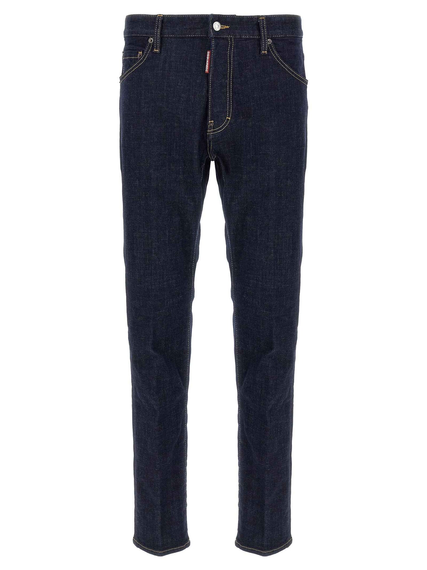 Blue Cotton Slim Fit Jeans