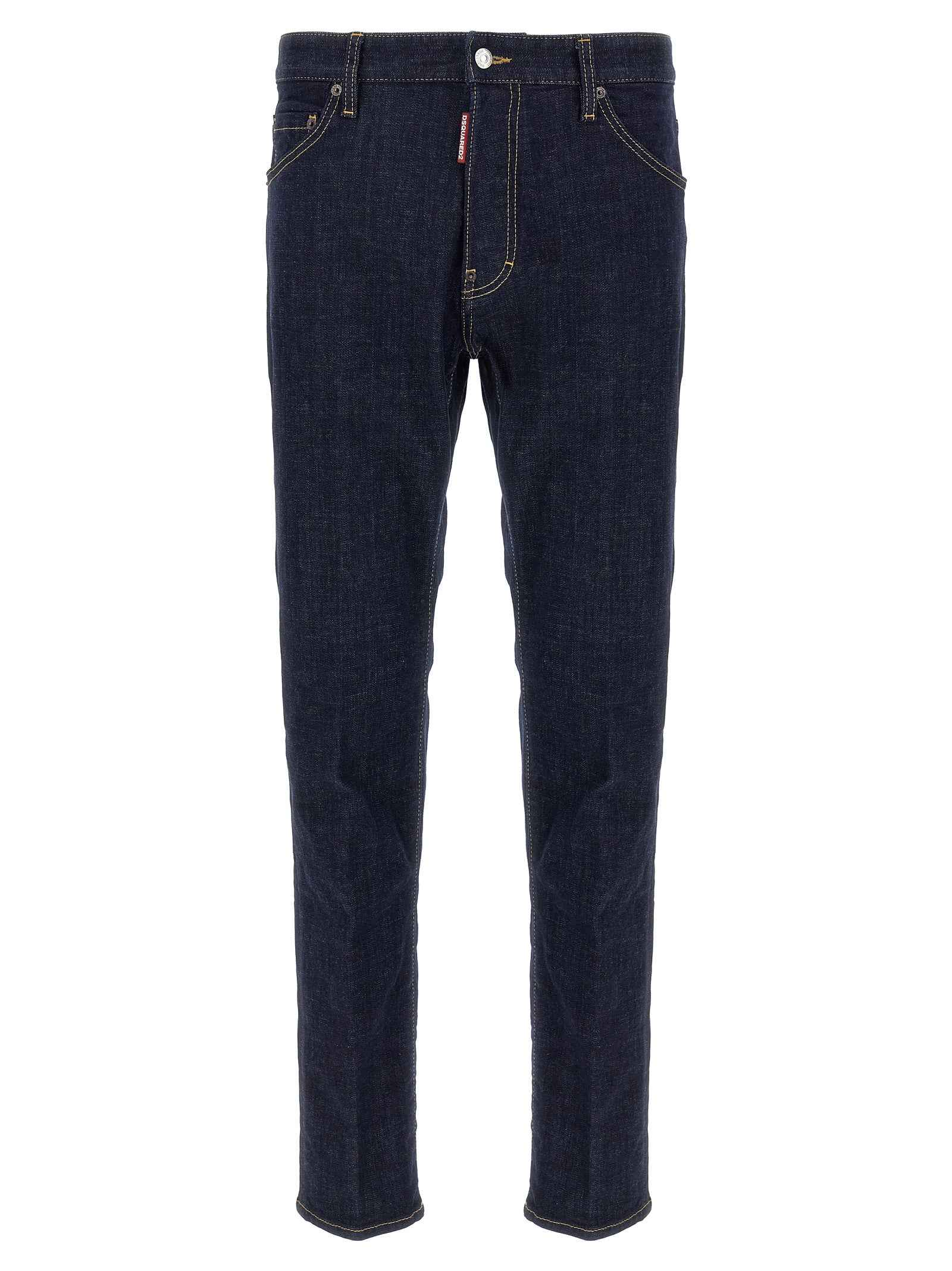 Blue Cotton Slim Fit Jeans