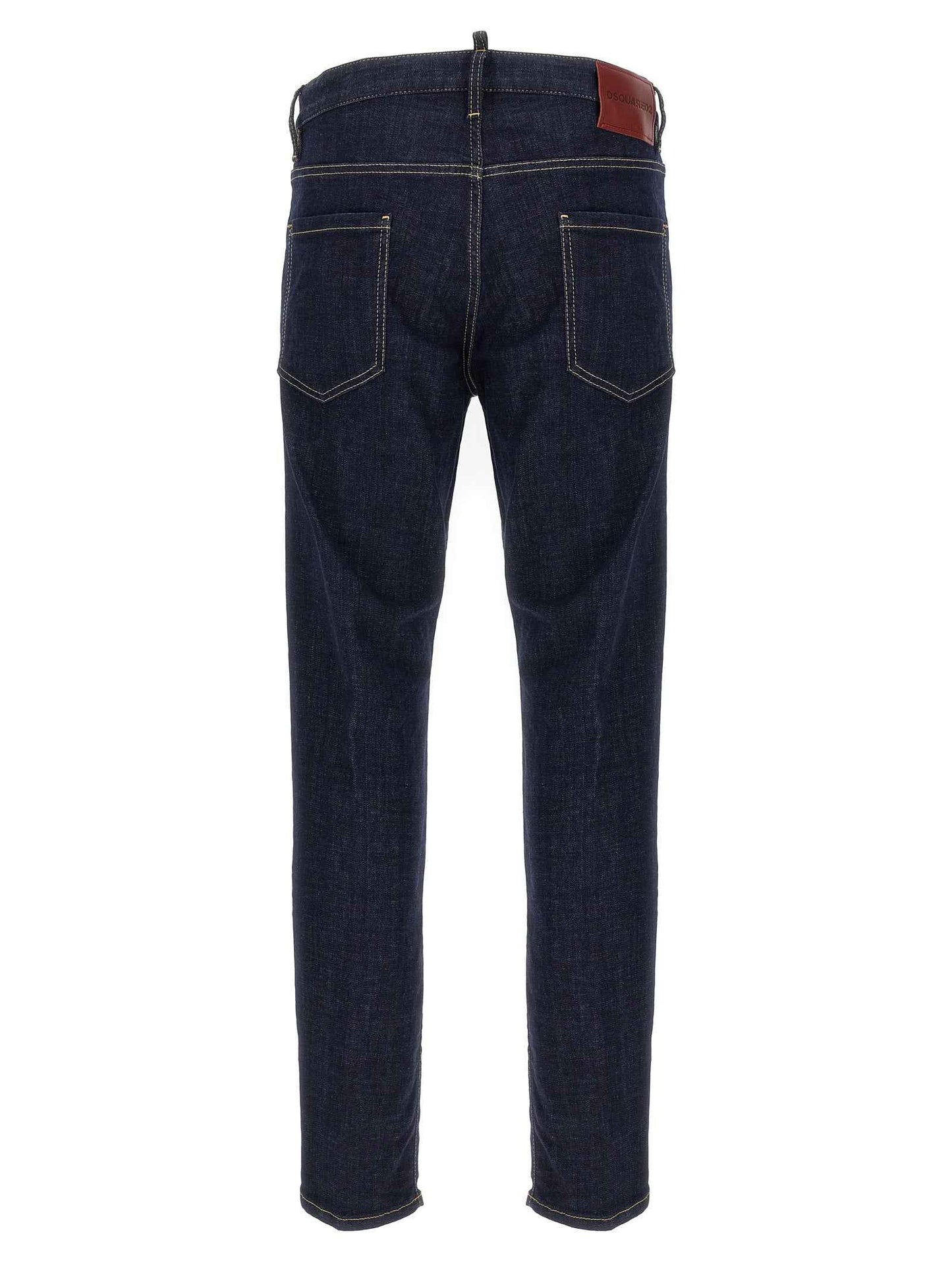 Blue Cotton Slim Fit Jeans