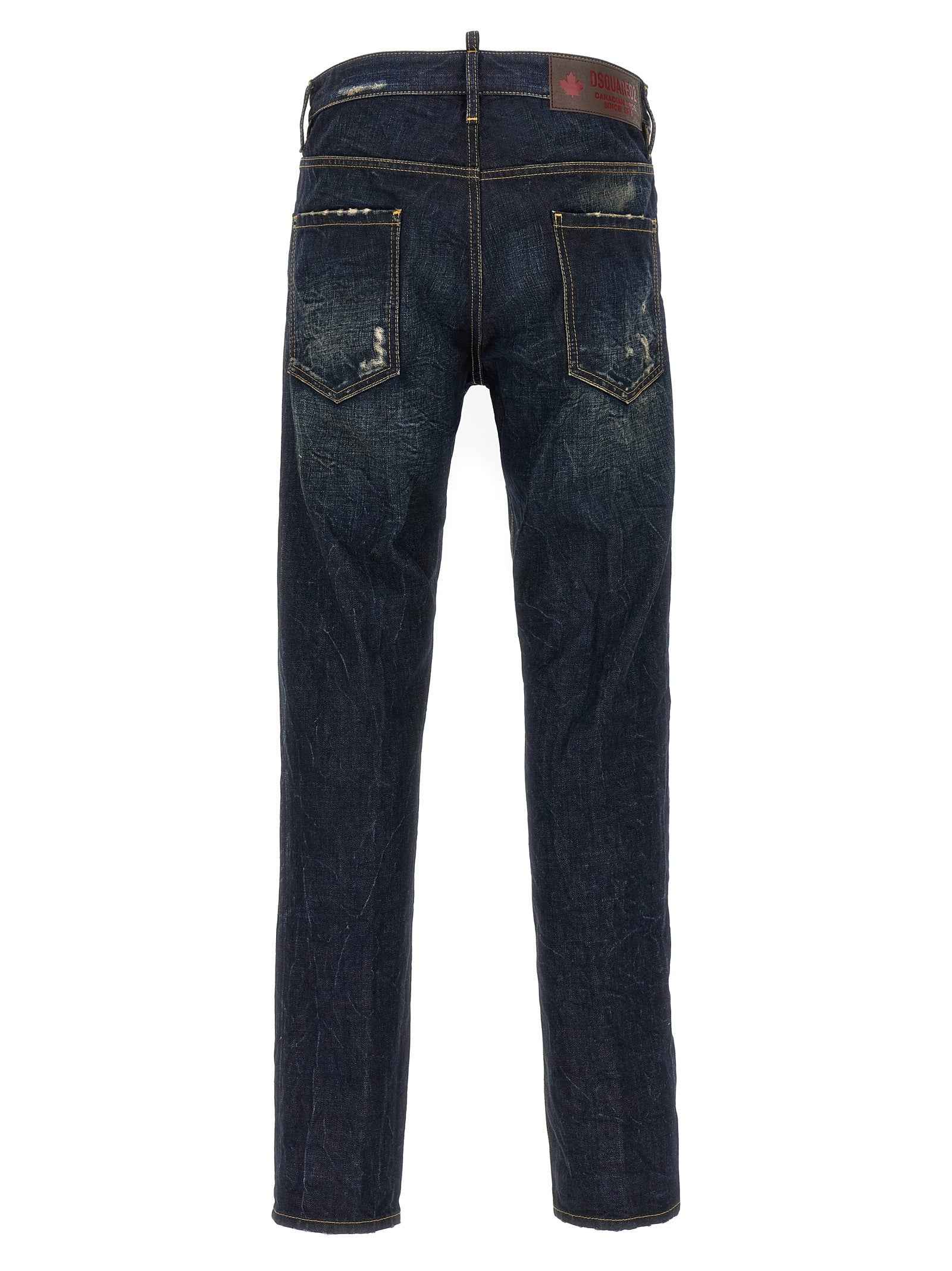 Blue Cotton Slim Fit Jeans