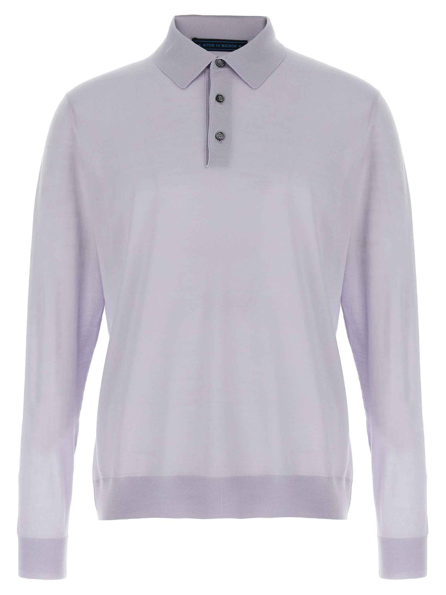 Blue Wool Polo Shirt