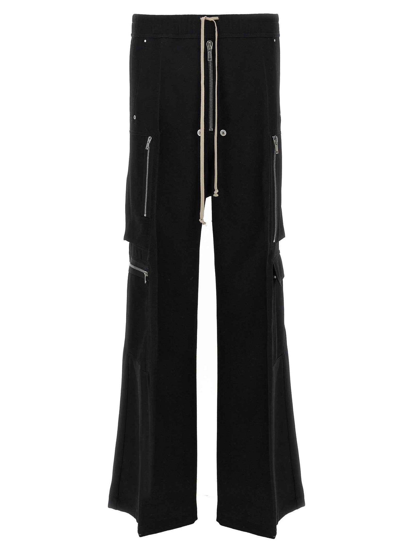 Black Wool Cargo Pants
