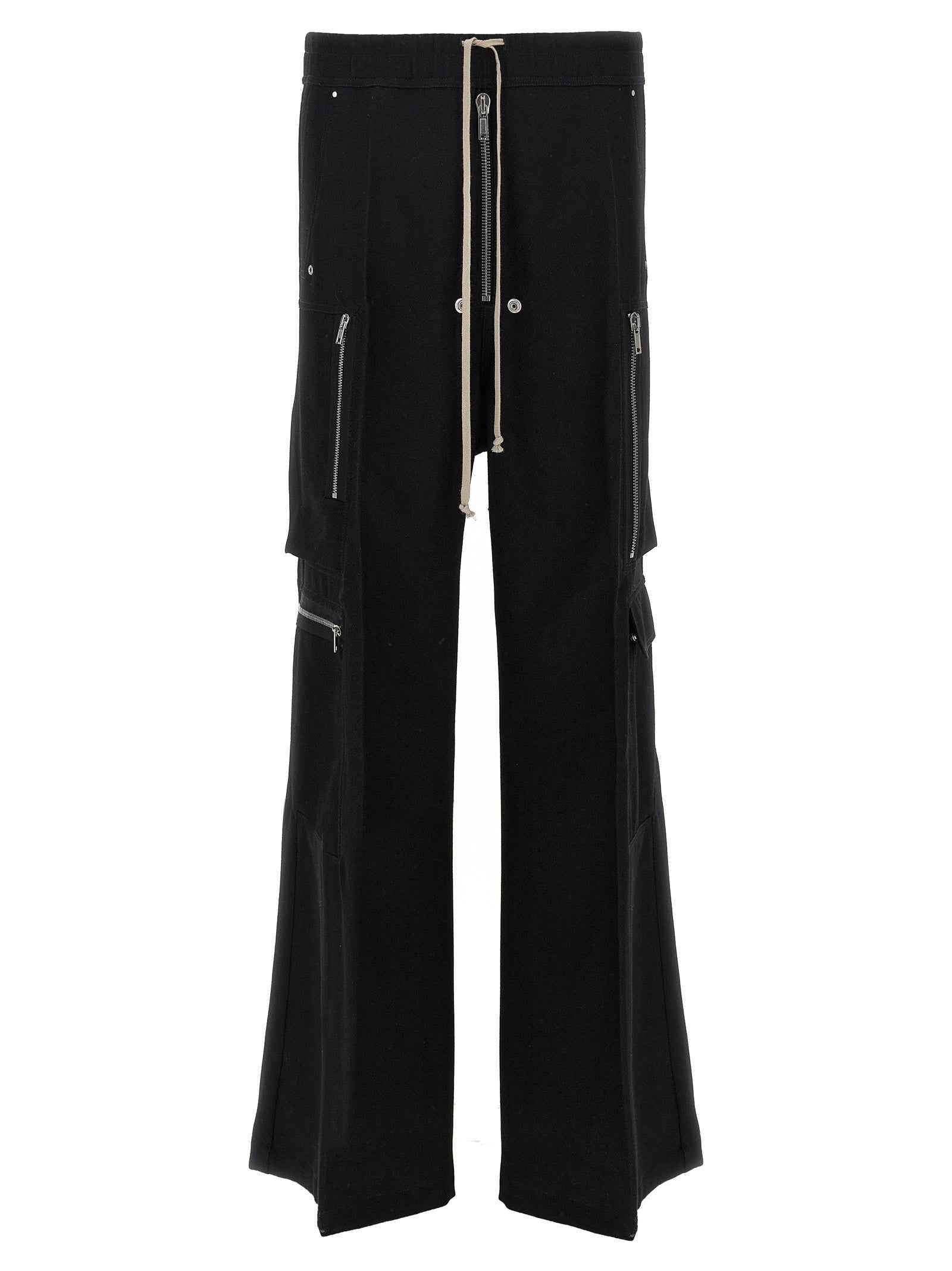 Black Wool Cargo Pants