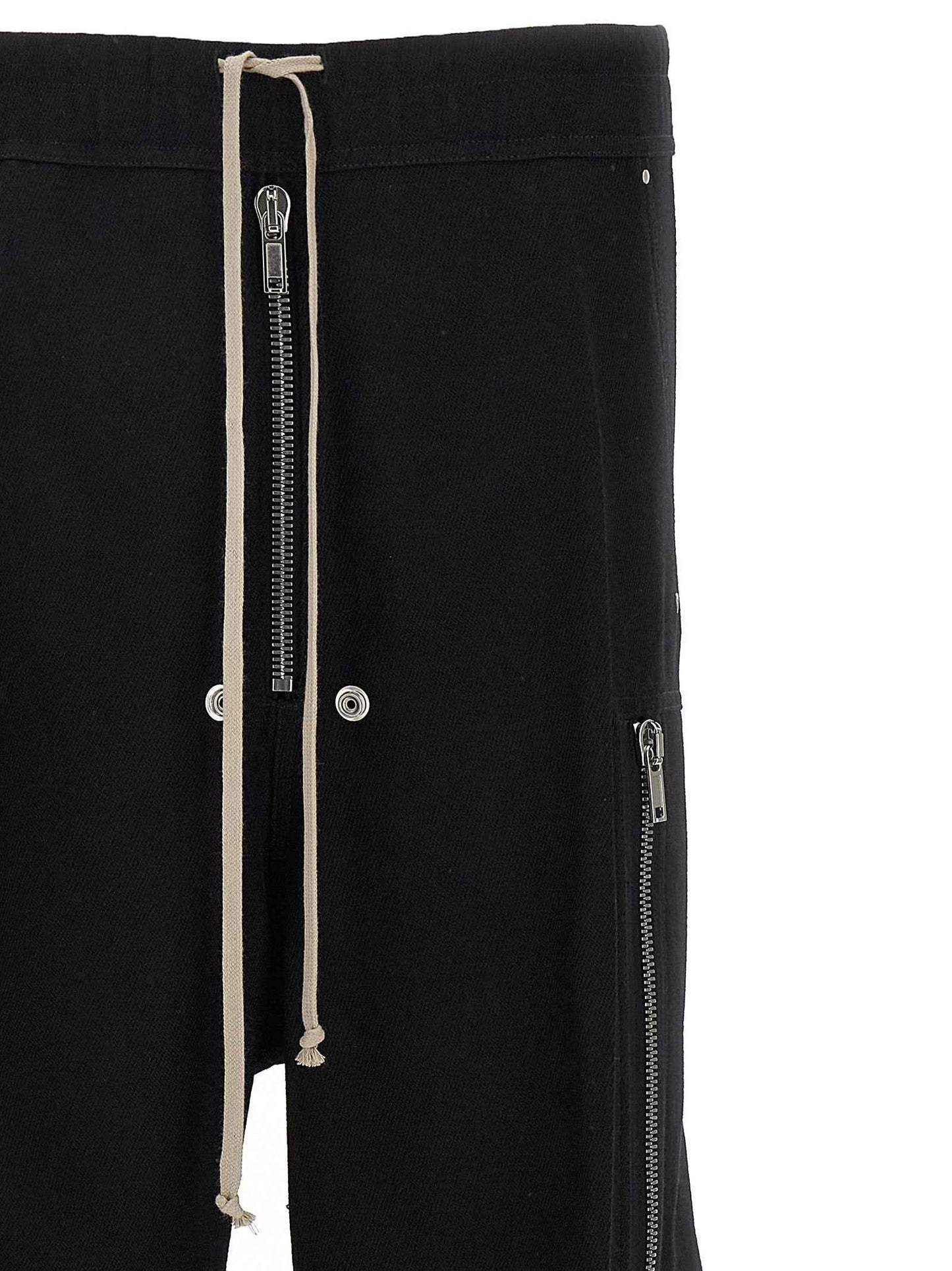 Black Wool Cargo Pants