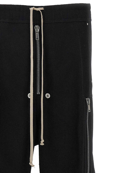 Black Wool Cargo Pants