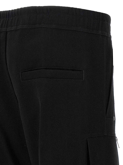 Black Wool Cargo Pants