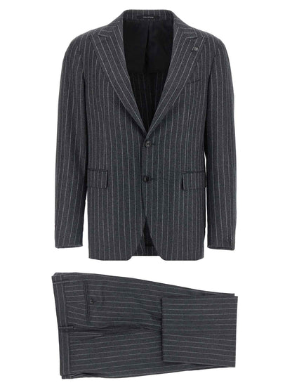 Gray Virgin Wool Two-Piece Suit