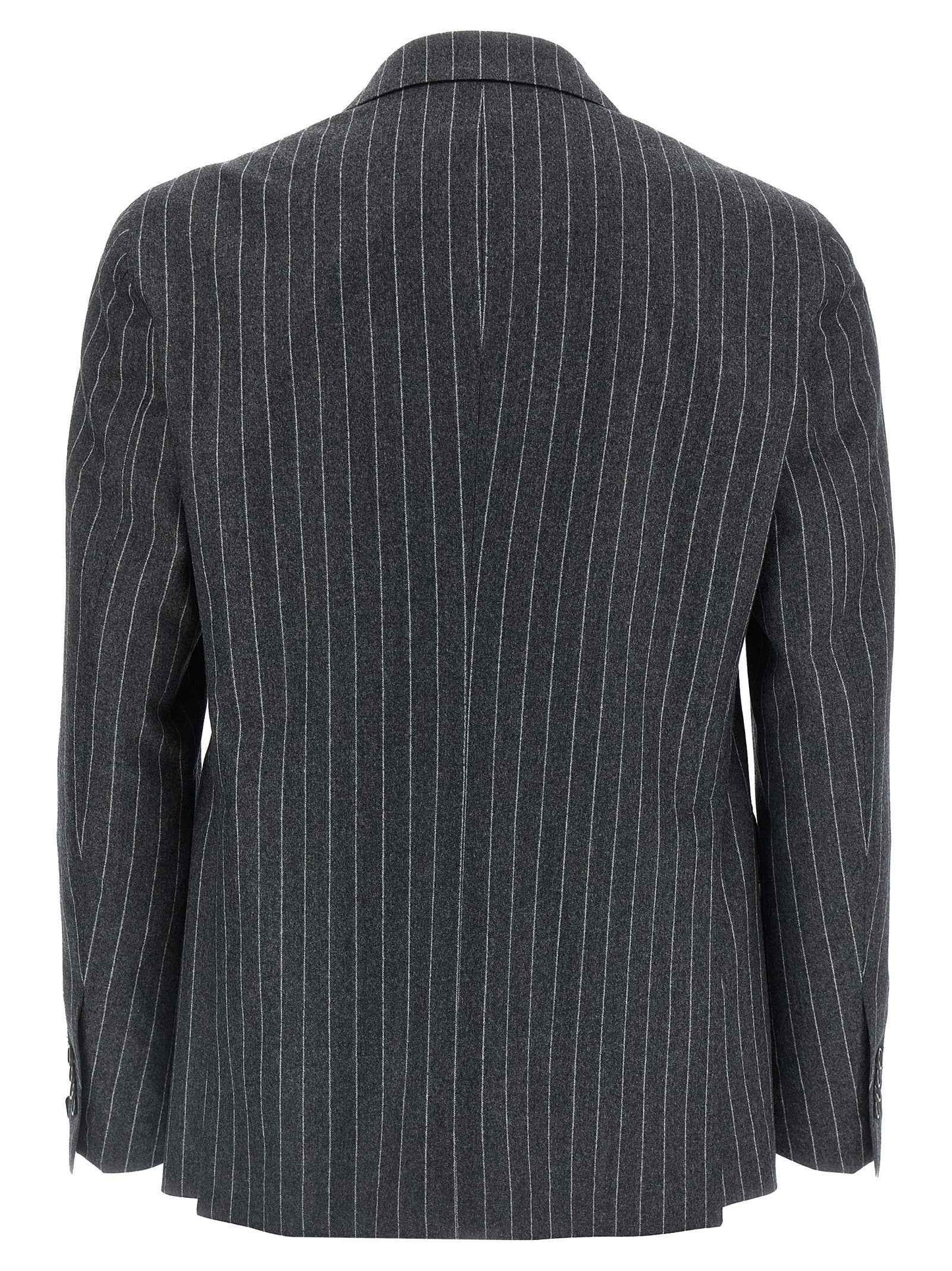 Gray Virgin Wool Two-Piece Suit