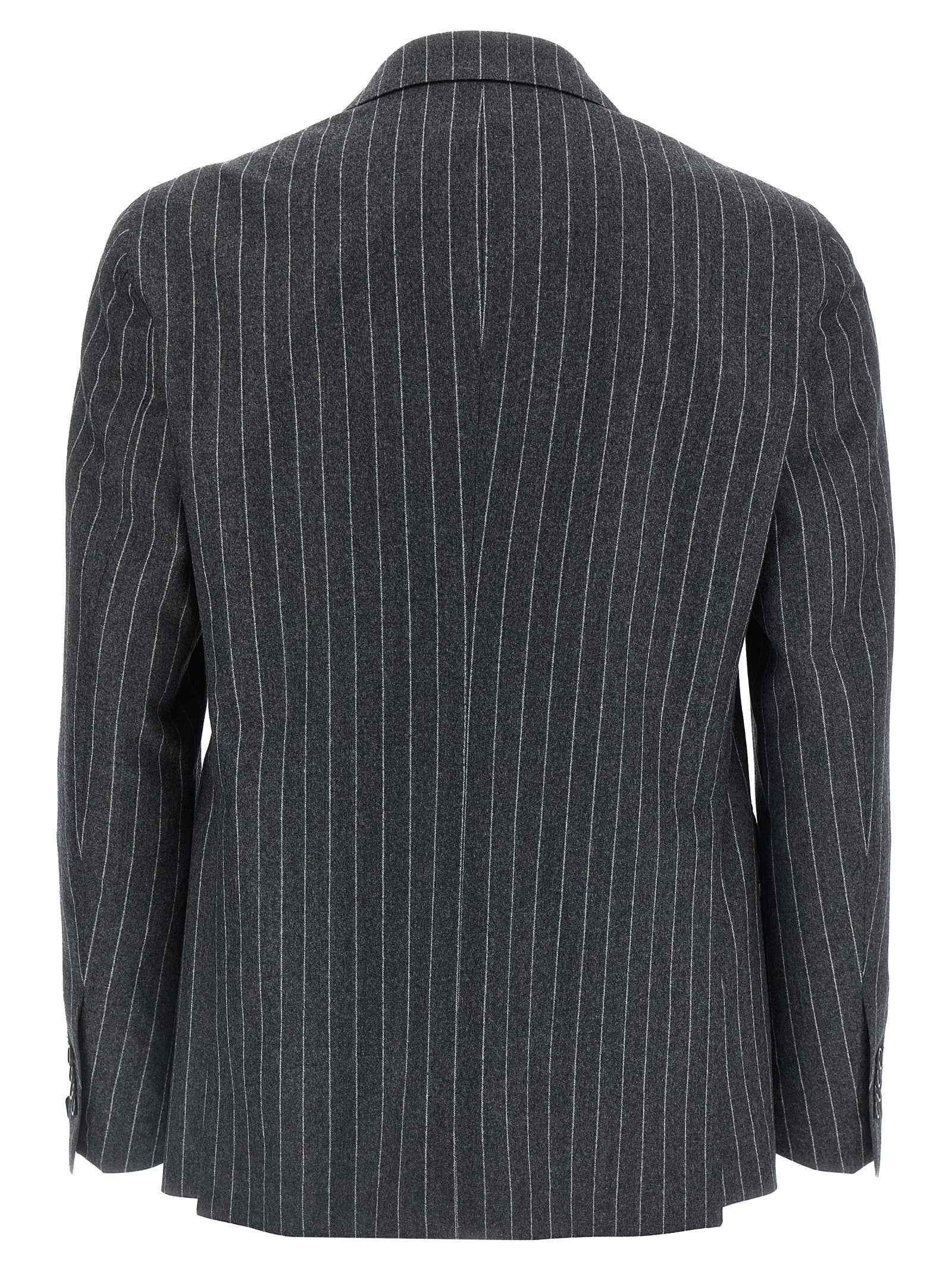 Gray Virgin Wool Two-Piece Suit
