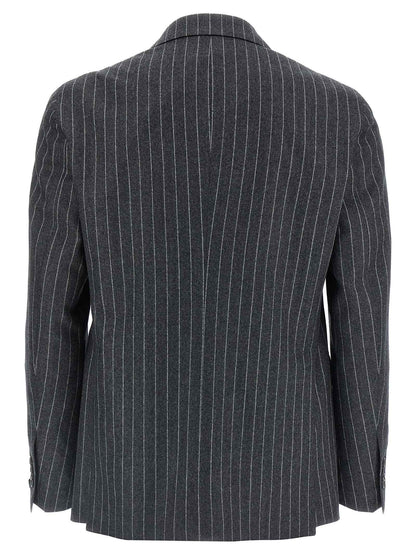 Gray Virgin Wool Two-Piece Suit