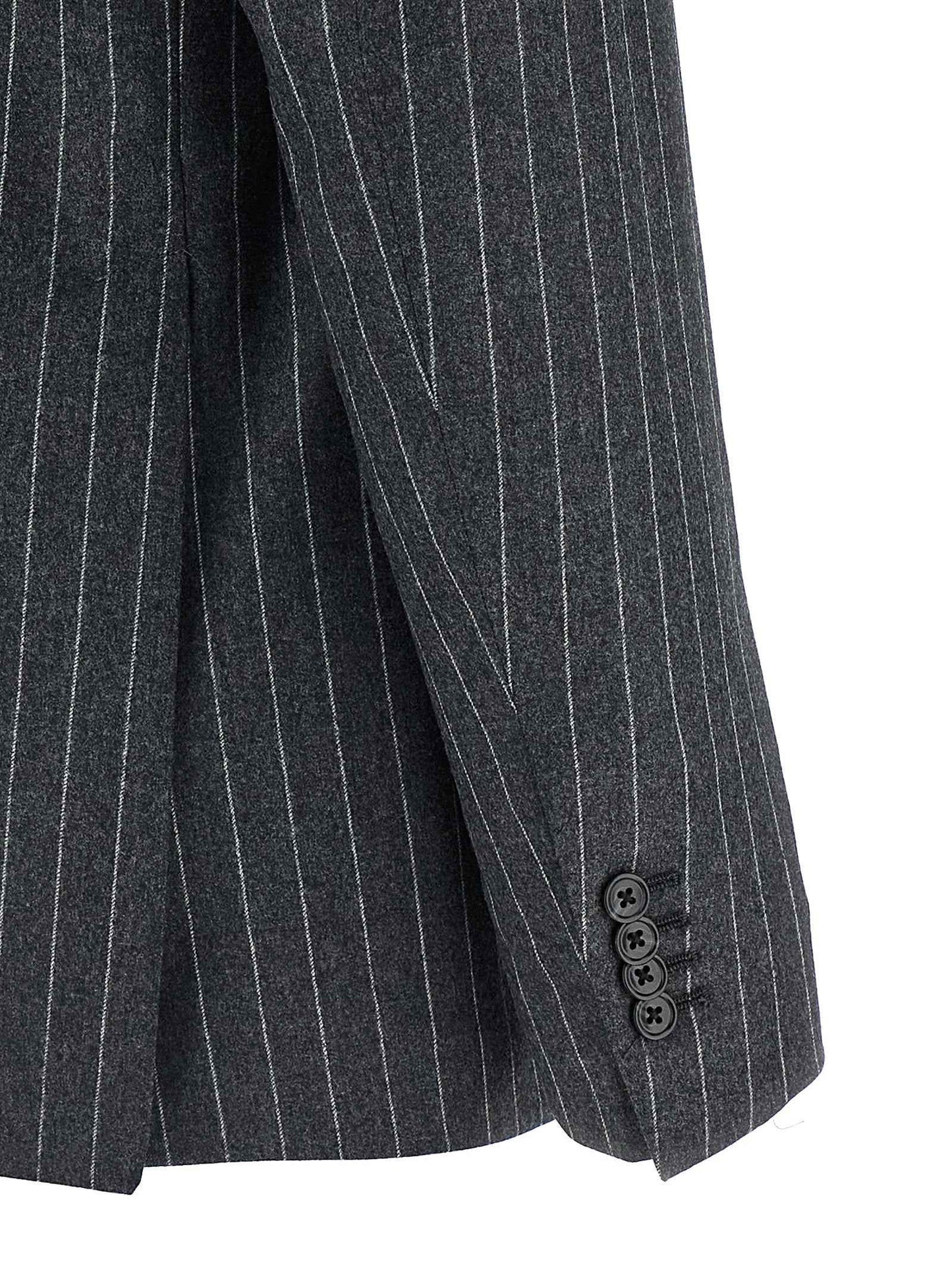 Gray Virgin Wool Two-Piece Suit