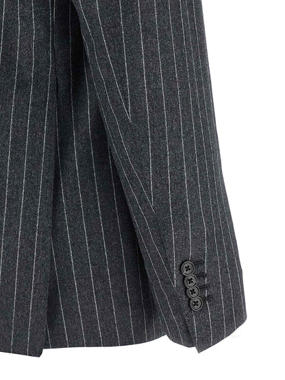 Gray Virgin Wool Two-Piece Suit