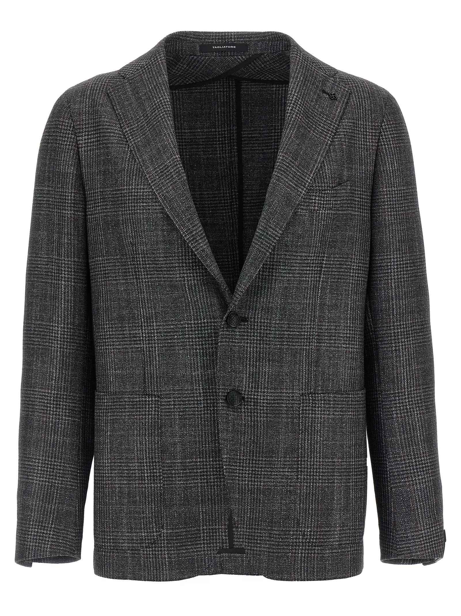 Gray Virgin Wool Blazer