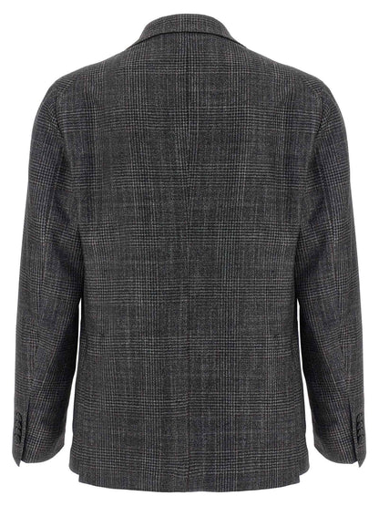 Gray Virgin Wool Blazer