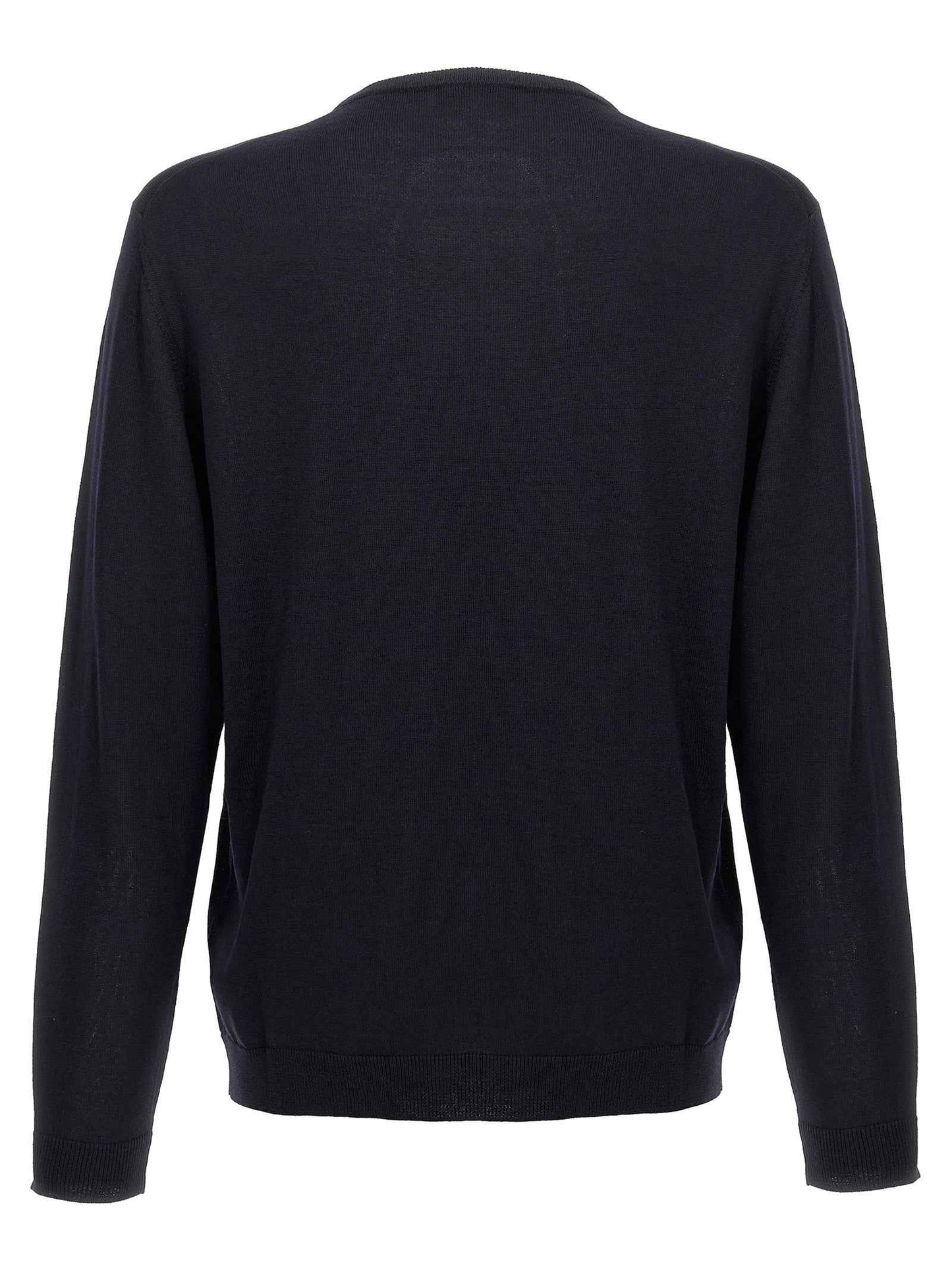 Blue Merino Wool Cardigan