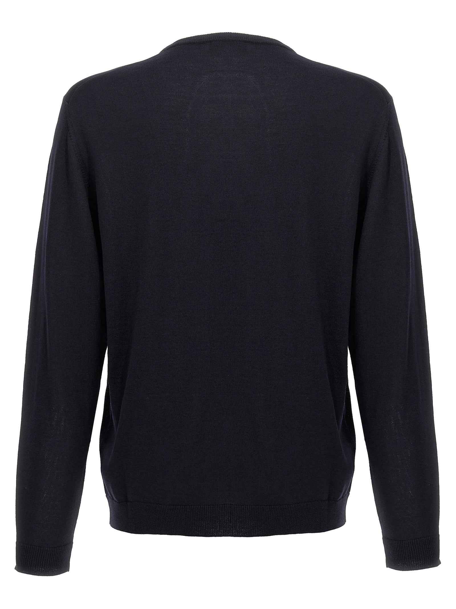 Blue Merino Wool Cardigan
