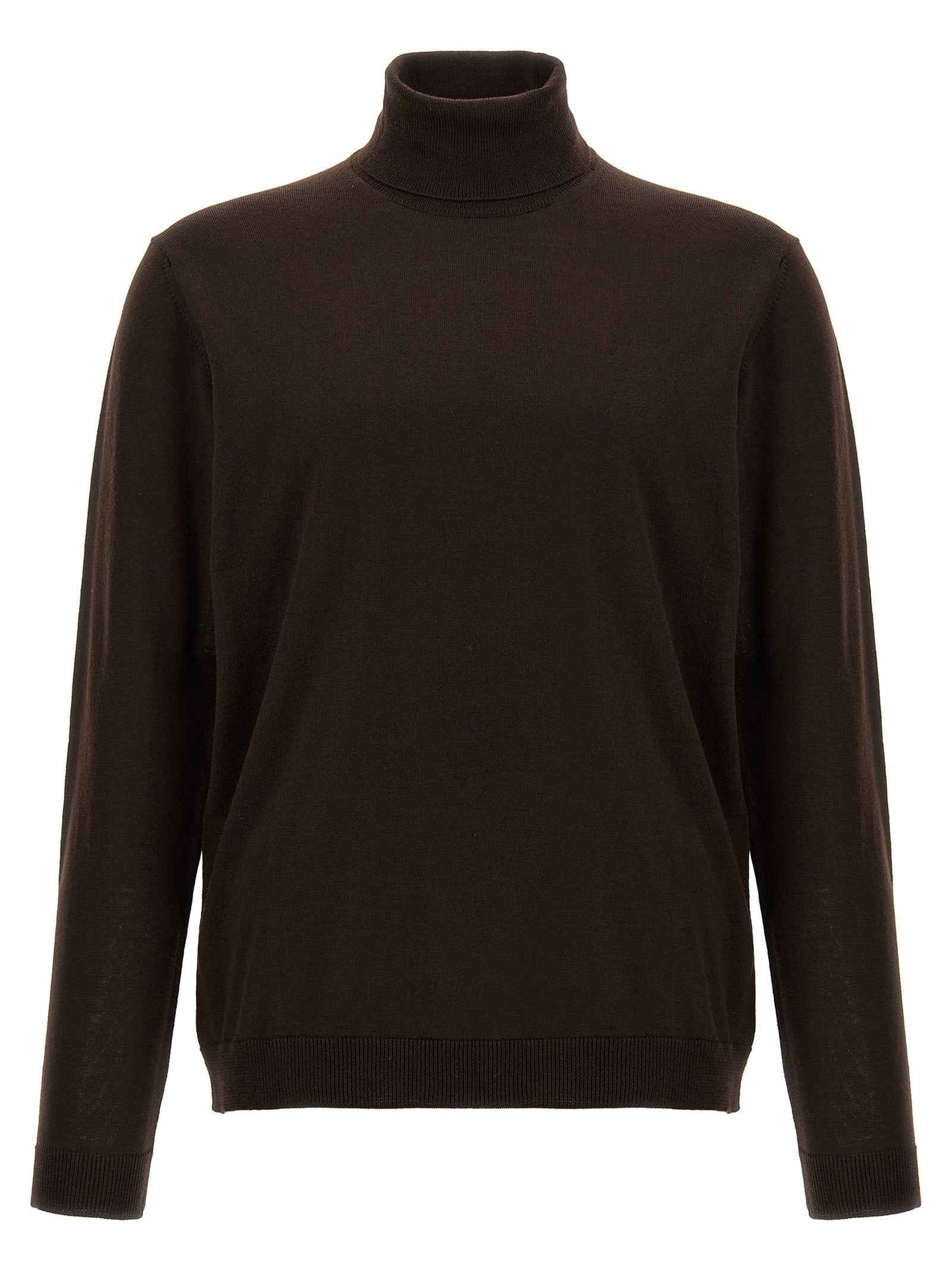 Brown Merino Wool Cardigan
