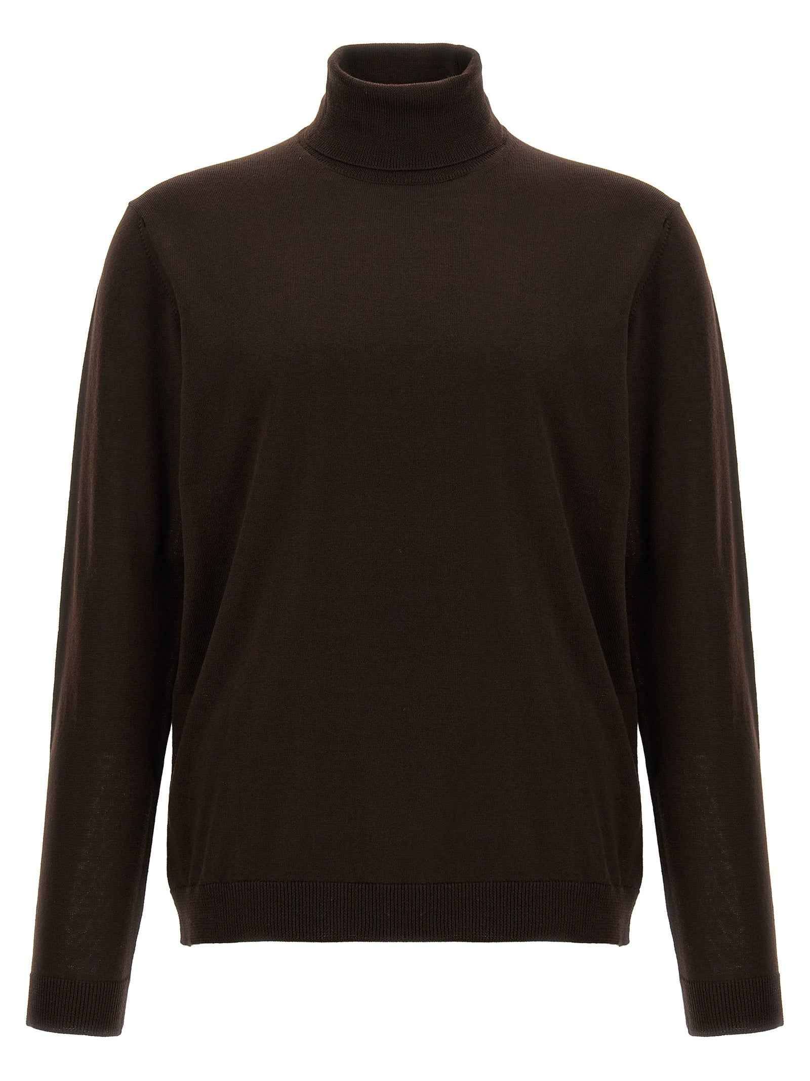Brown Merino Wool Cardigan