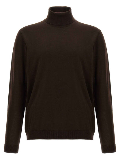 Brown Merino Wool Cardigan