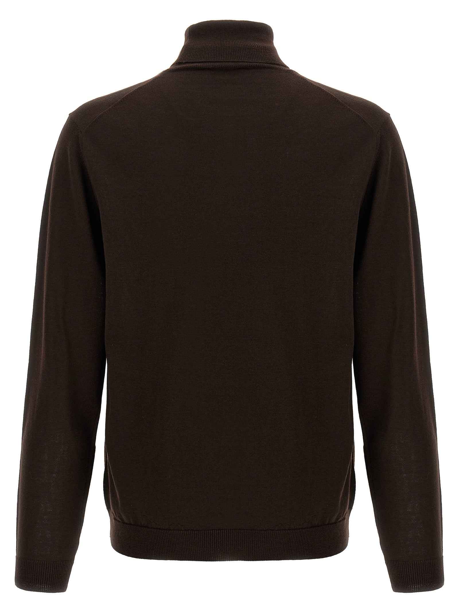 Brown Merino Wool Cardigan