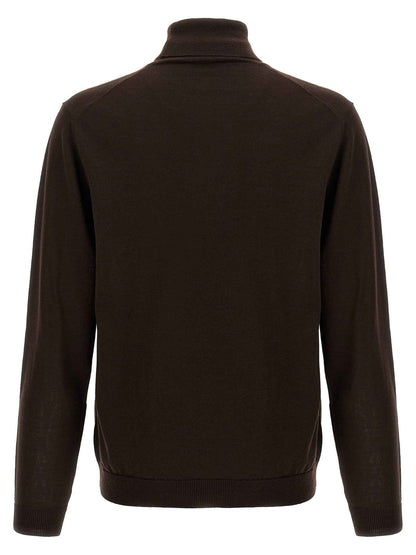 Brown Merino Wool Cardigan