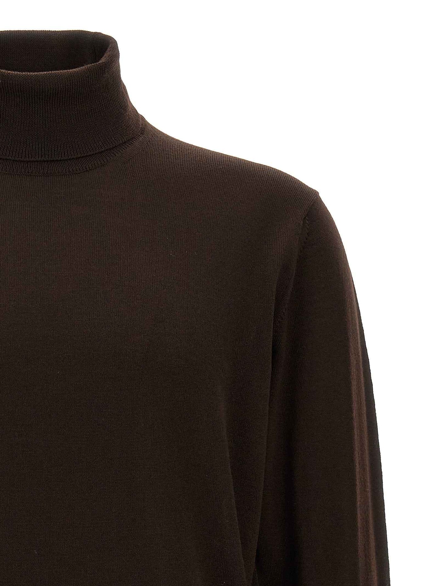 Brown Merino Wool Cardigan
