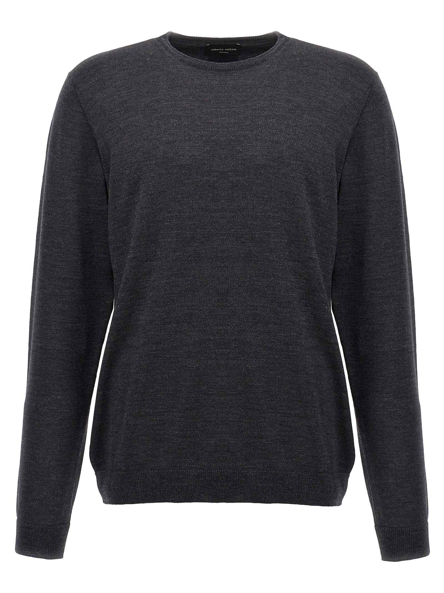 Gray Merino Wool Cardigan