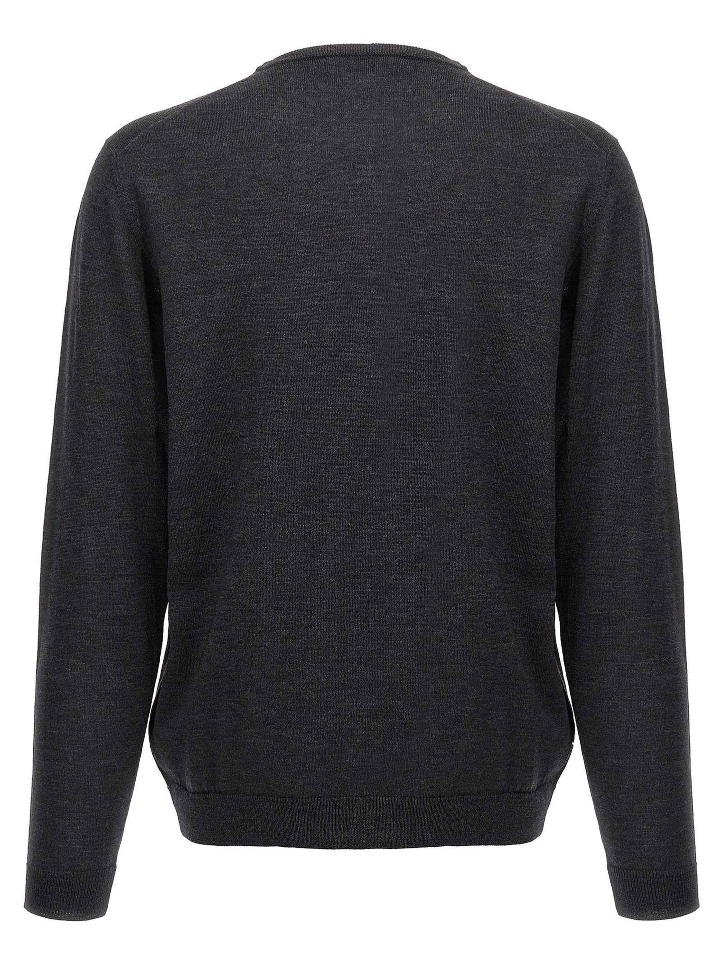 Gray Merino Wool Cardigan