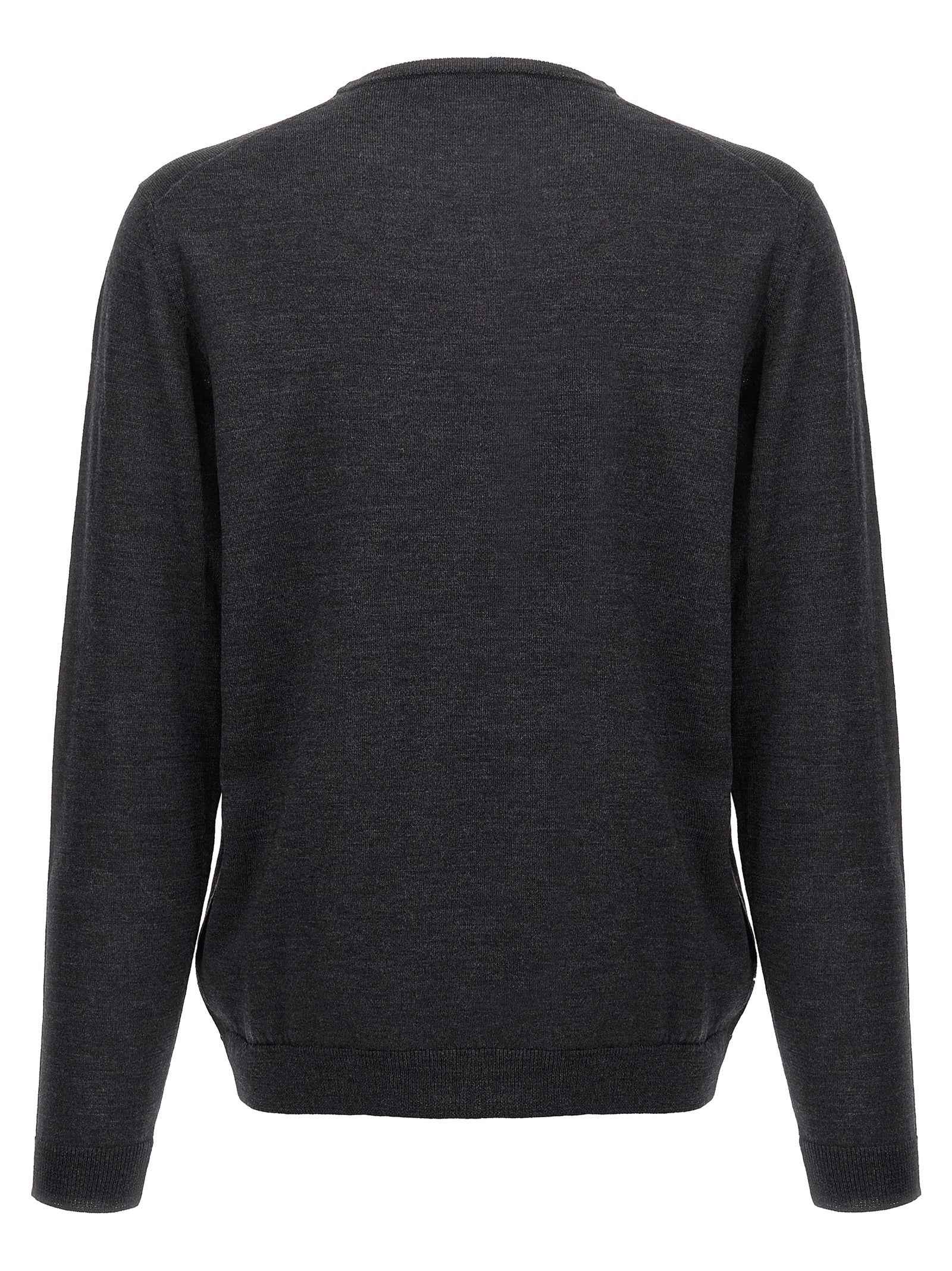Gray Merino Wool Cardigan