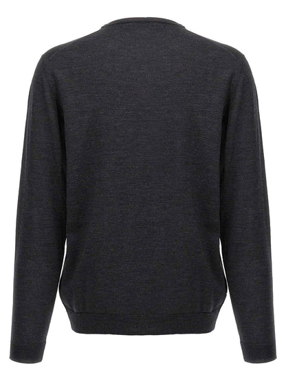 Gray Merino Wool Cardigan
