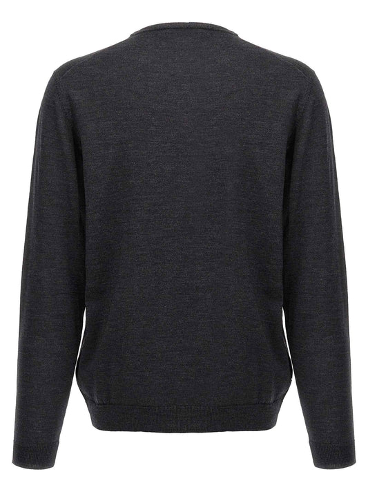 Gray Merino Wool Cardigan