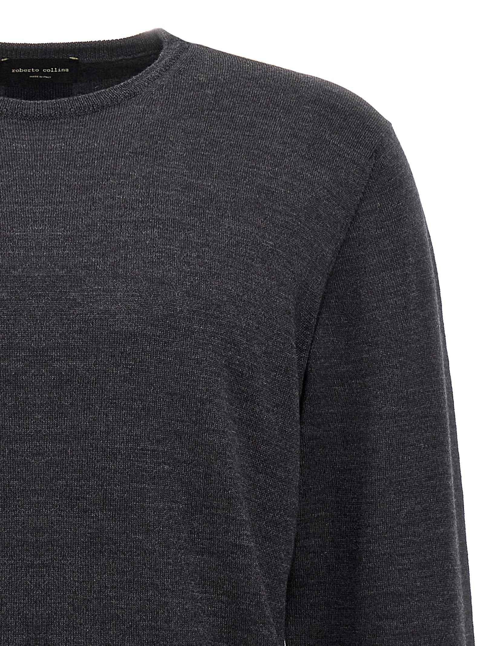 Gray Merino Wool Cardigan