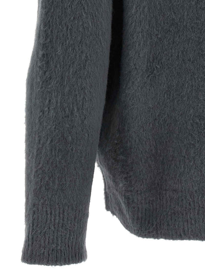 Gray Cotton Cardigan