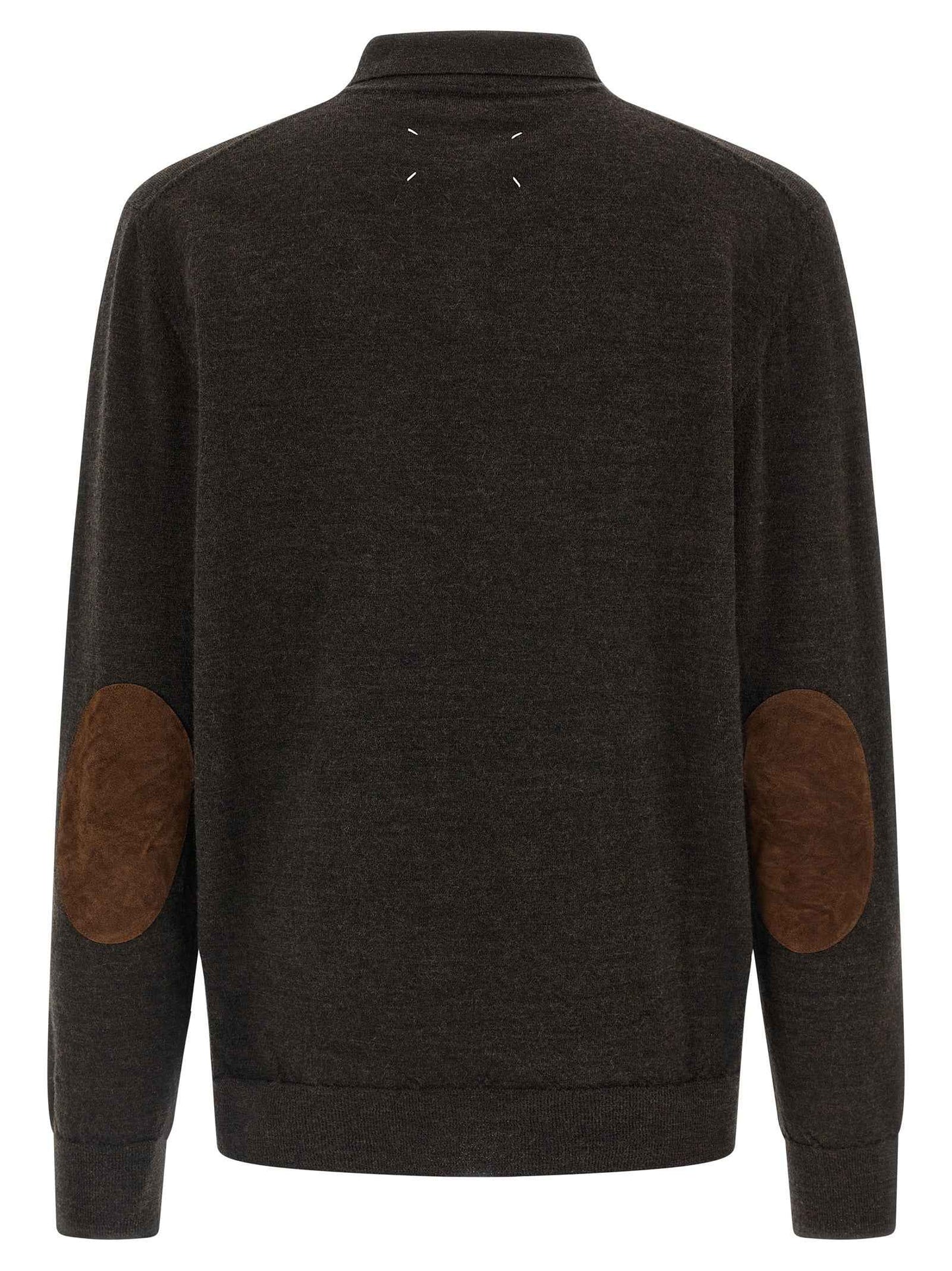 Brown Wool Polo Shirt