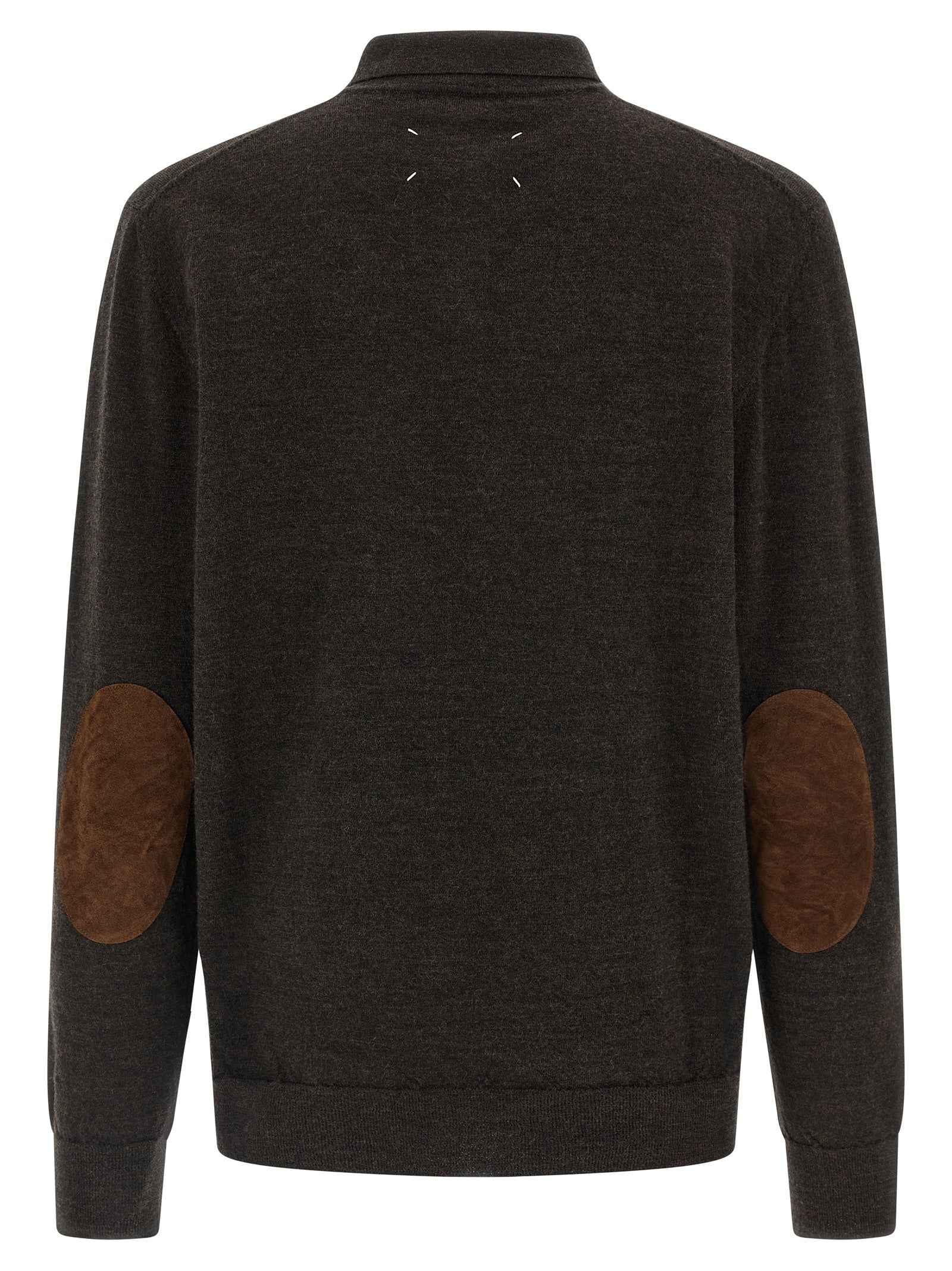 Brown Wool Polo Shirt