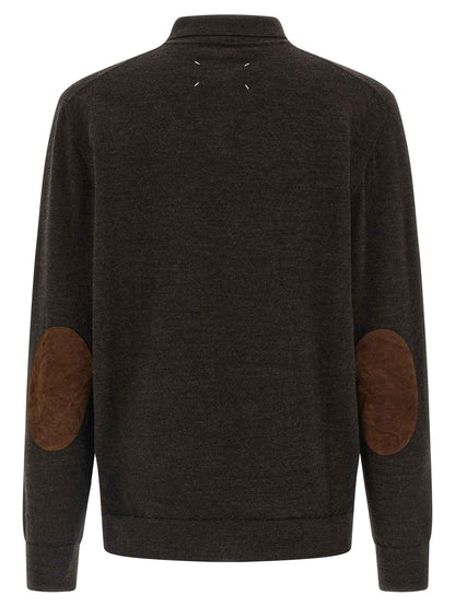 Brown Wool Polo Shirt