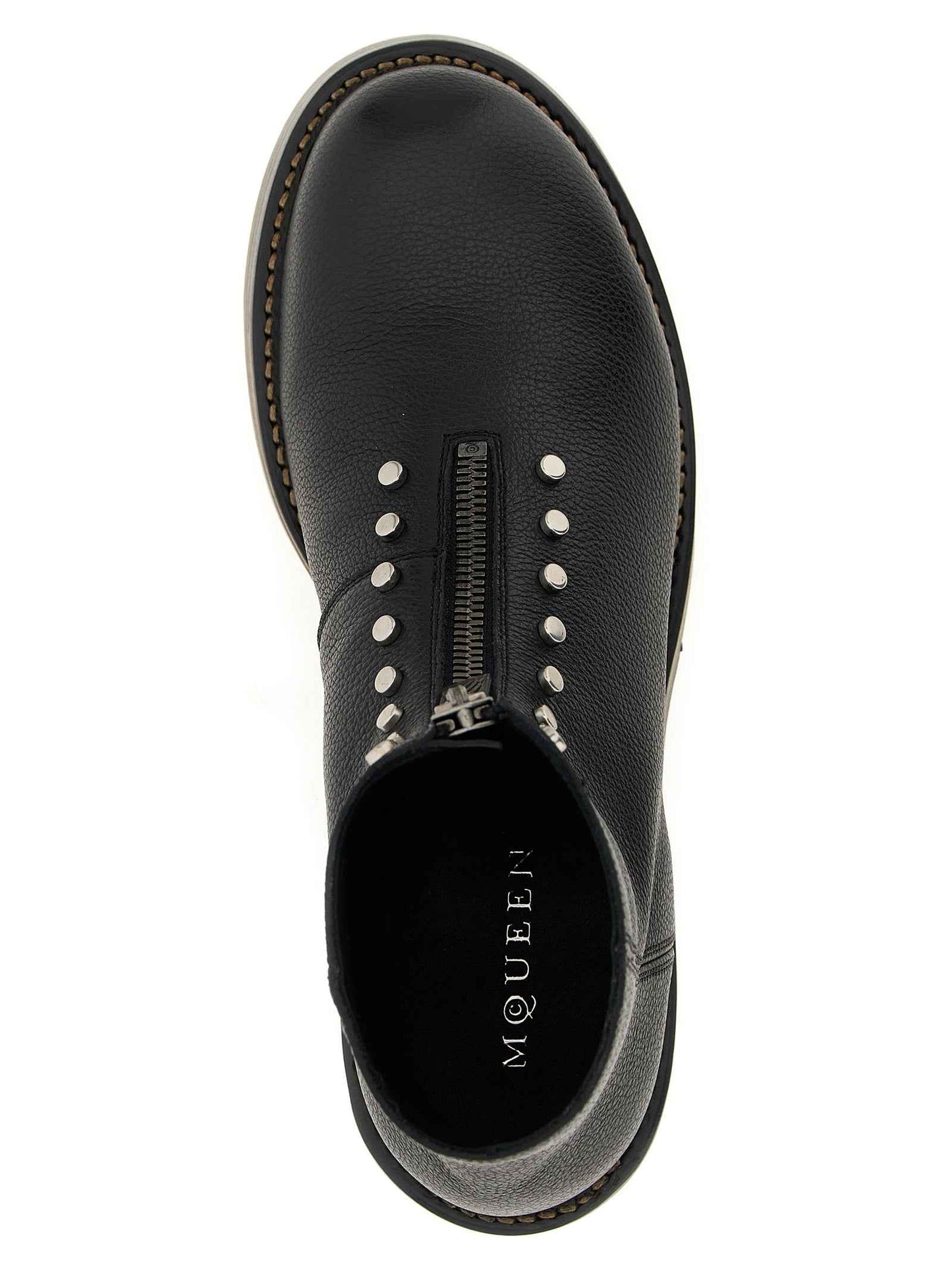 Black Calfskin Ankle Boots