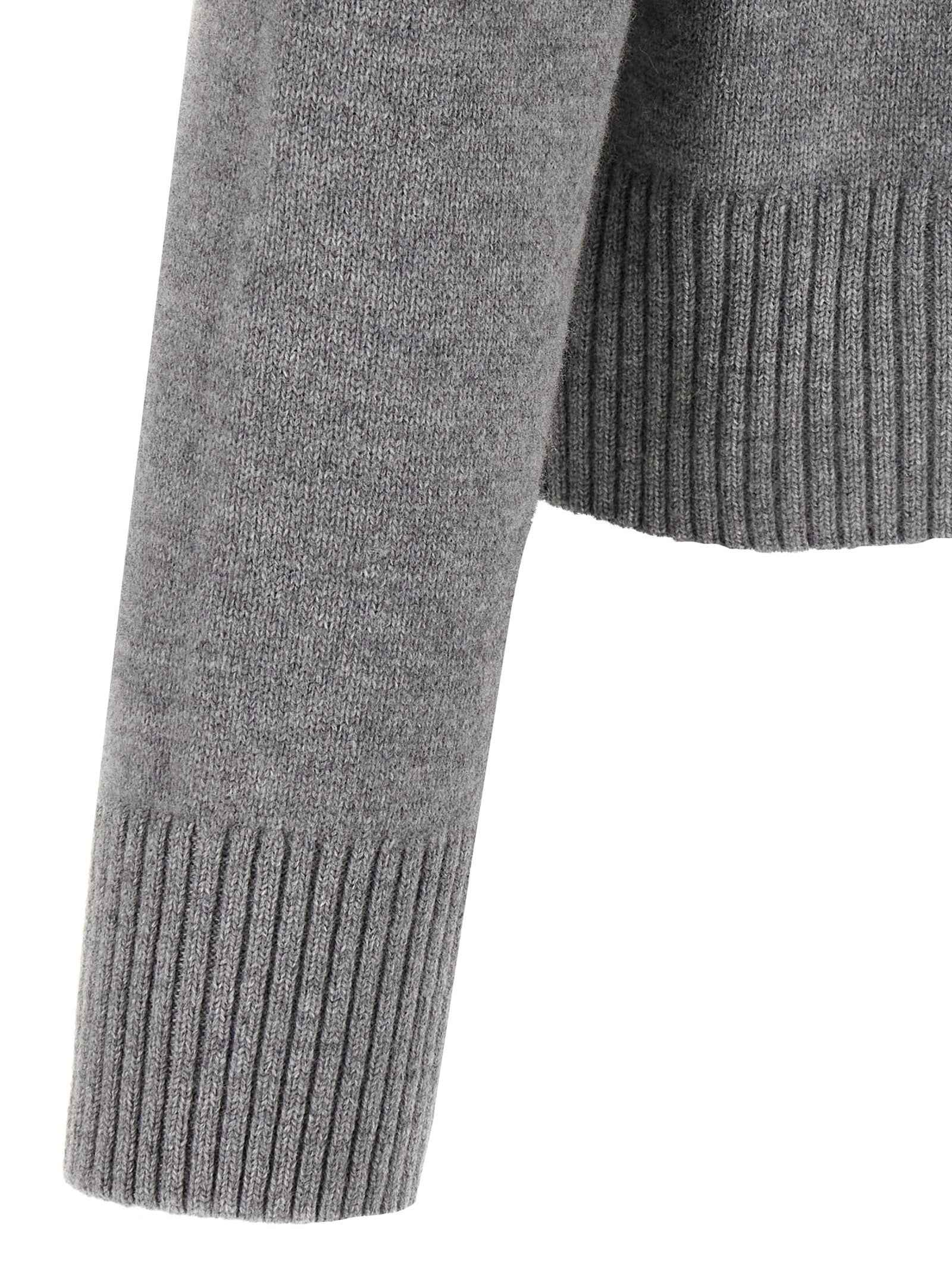 Gray Wool Cardigan