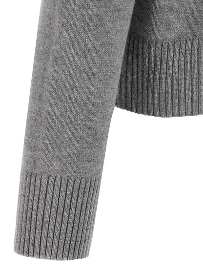 Gray Wool Cardigan