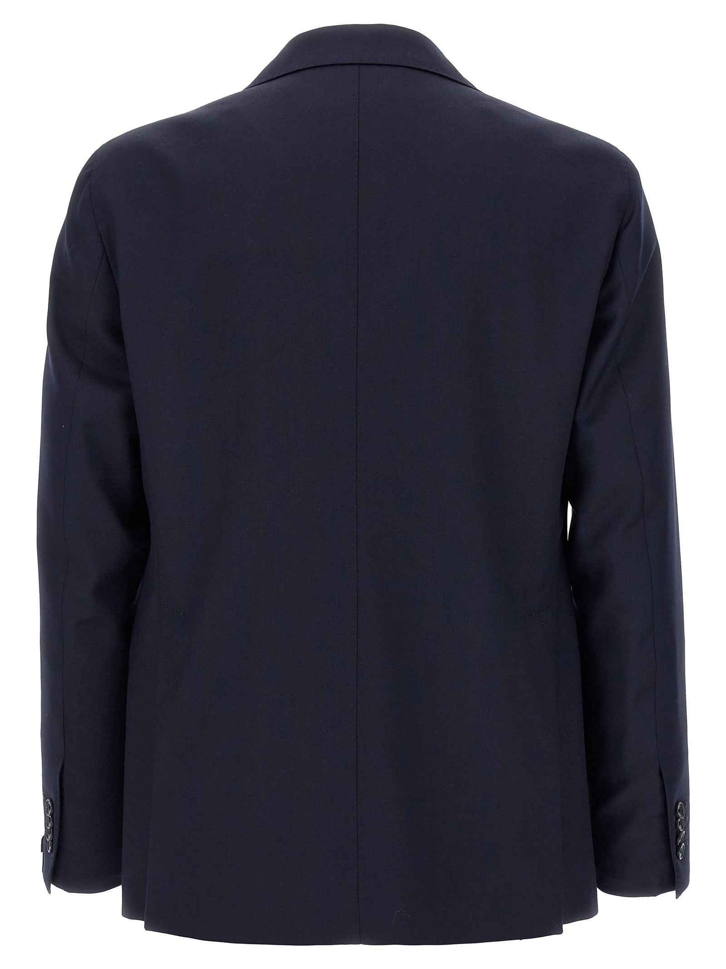 Blue Virgin Wool Two-Piece Suit