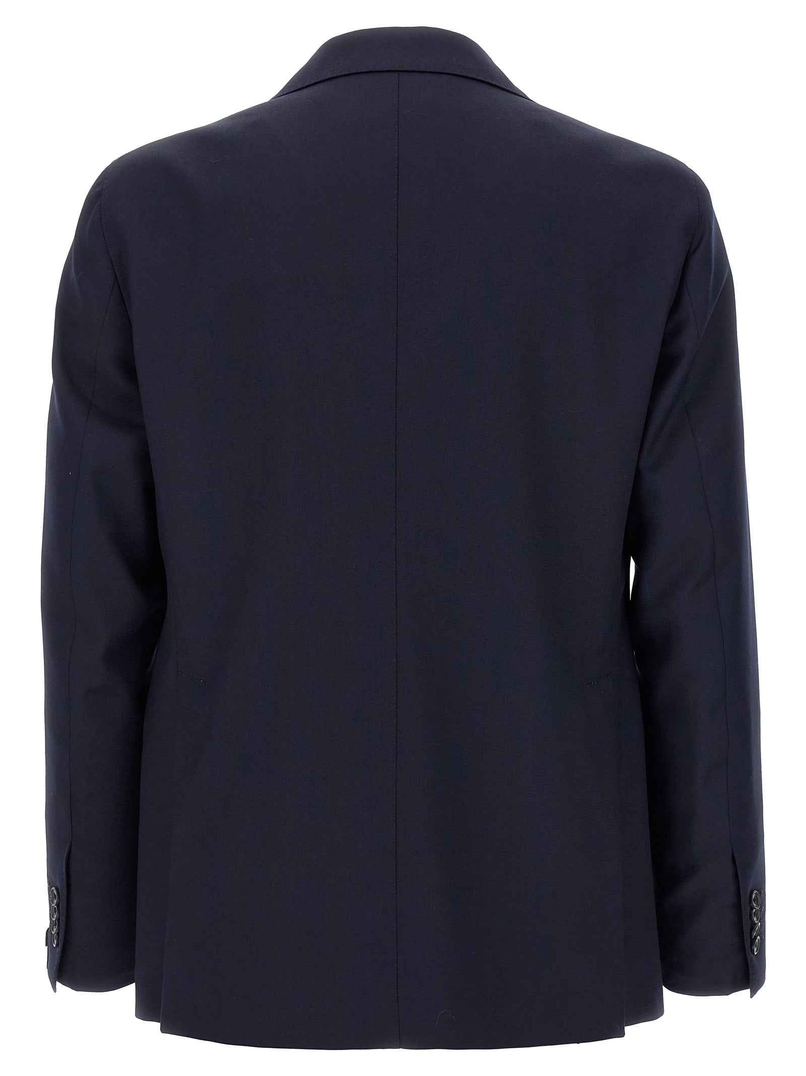 Blue Virgin Wool Two-Piece Suit
