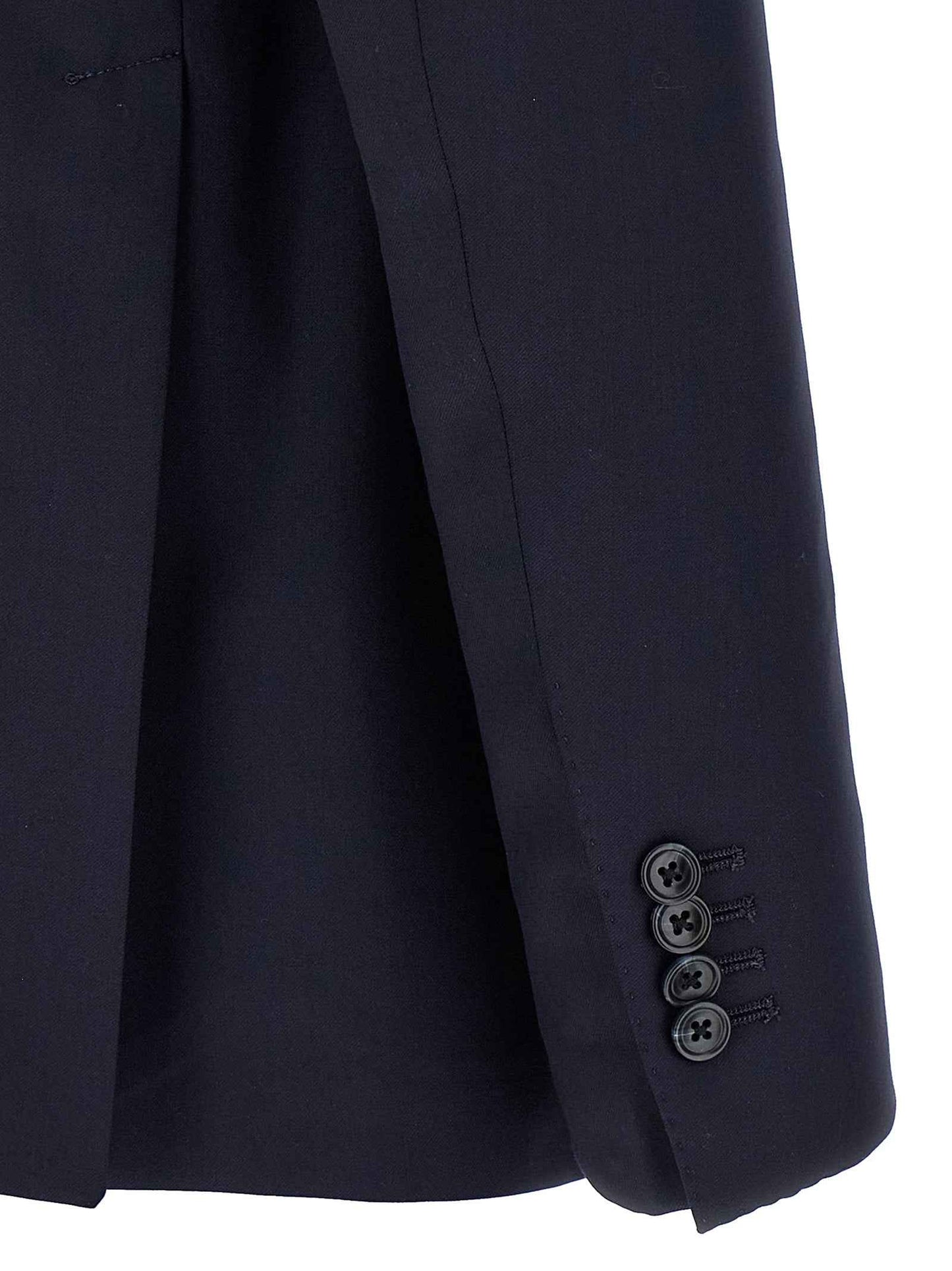 Blue Virgin Wool Two-Piece Suit