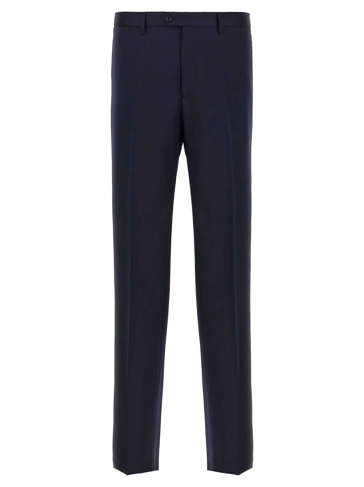 Blue Virgin Wool Two-Piece Suit