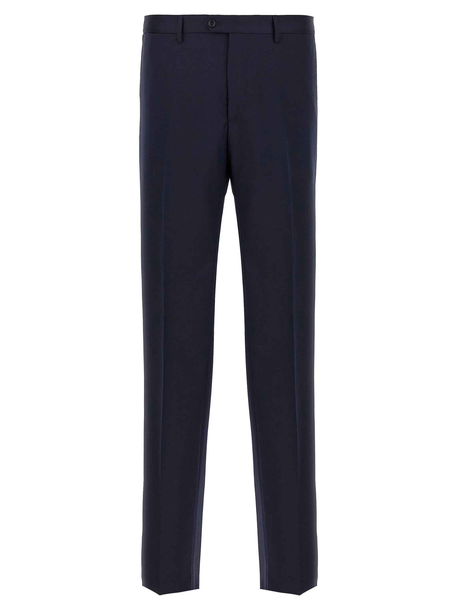 Blue Virgin Wool Two-Piece Suit