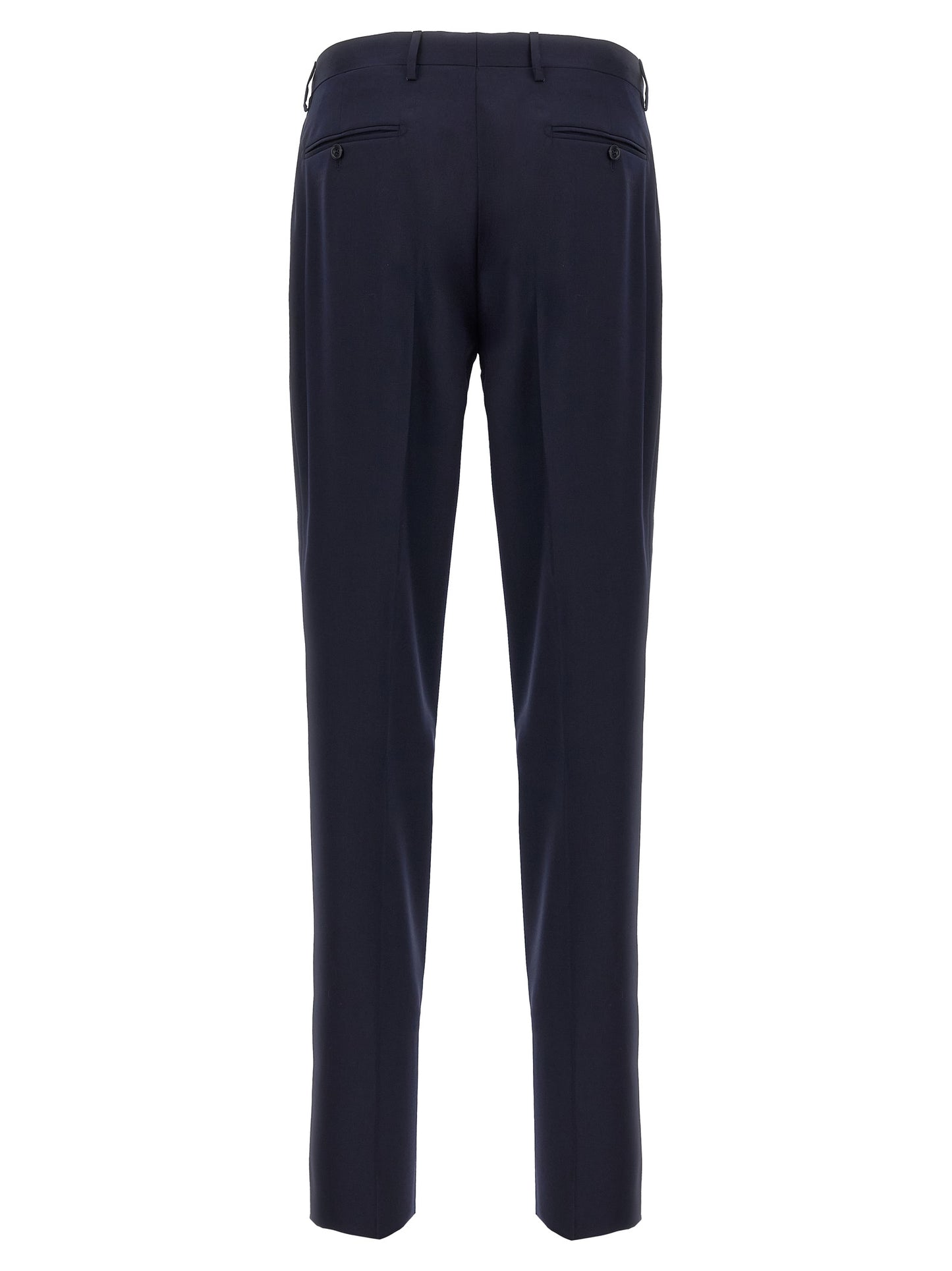 Blue Virgin Wool Two-Piece Suit