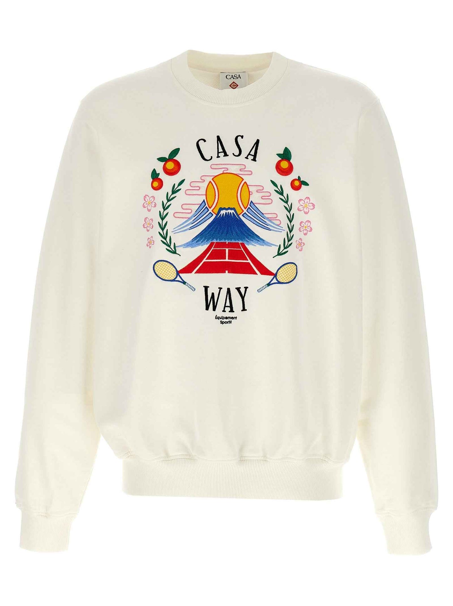 White Cotton Sweatshirt