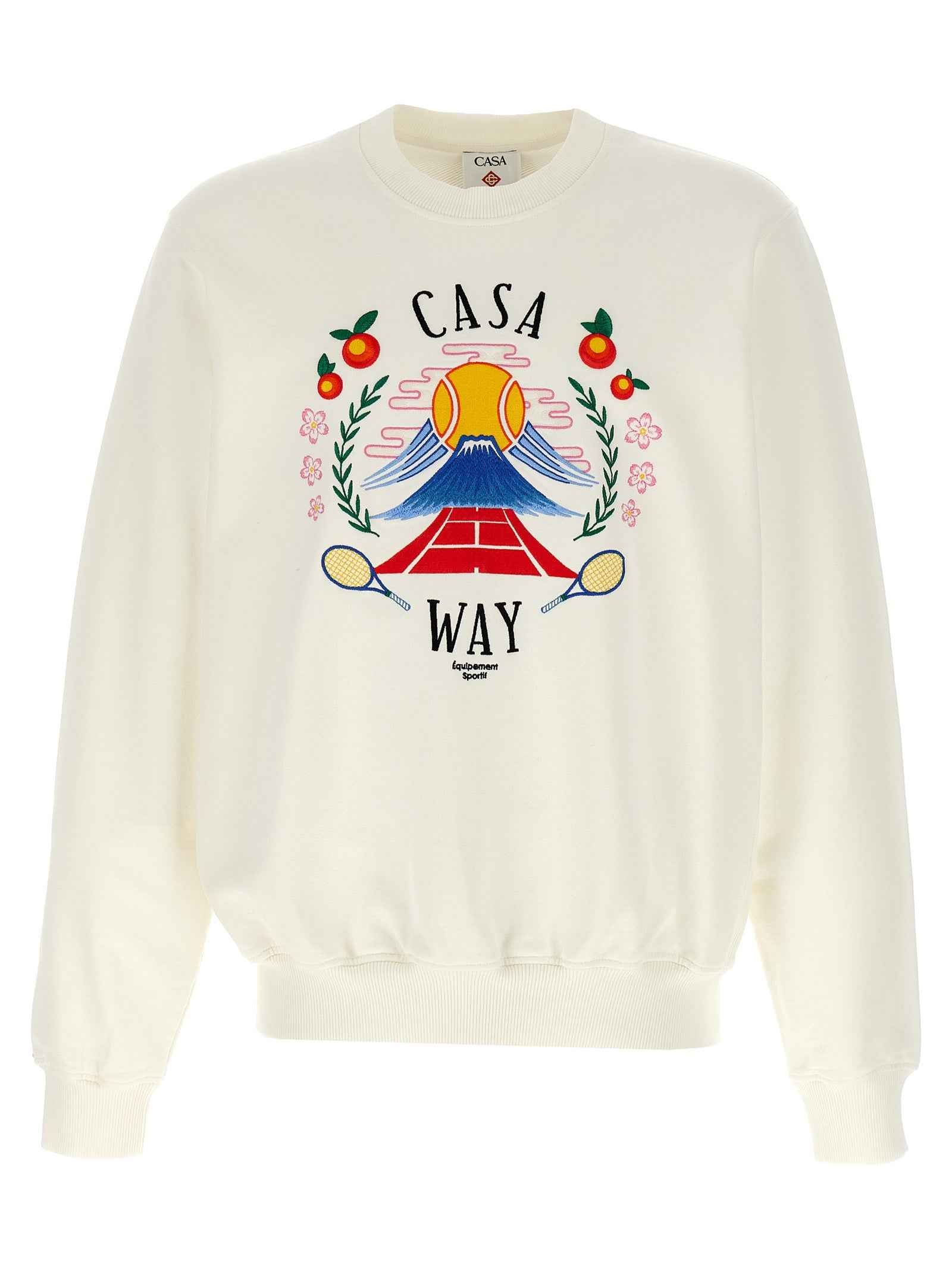 White Cotton Sweatshirt