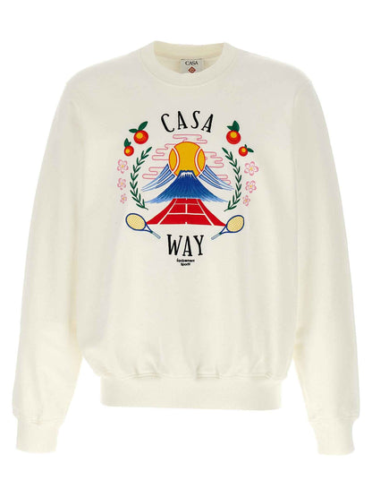 White Cotton Sweatshirt