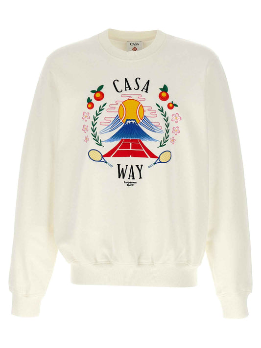 White Cotton Sweatshirt